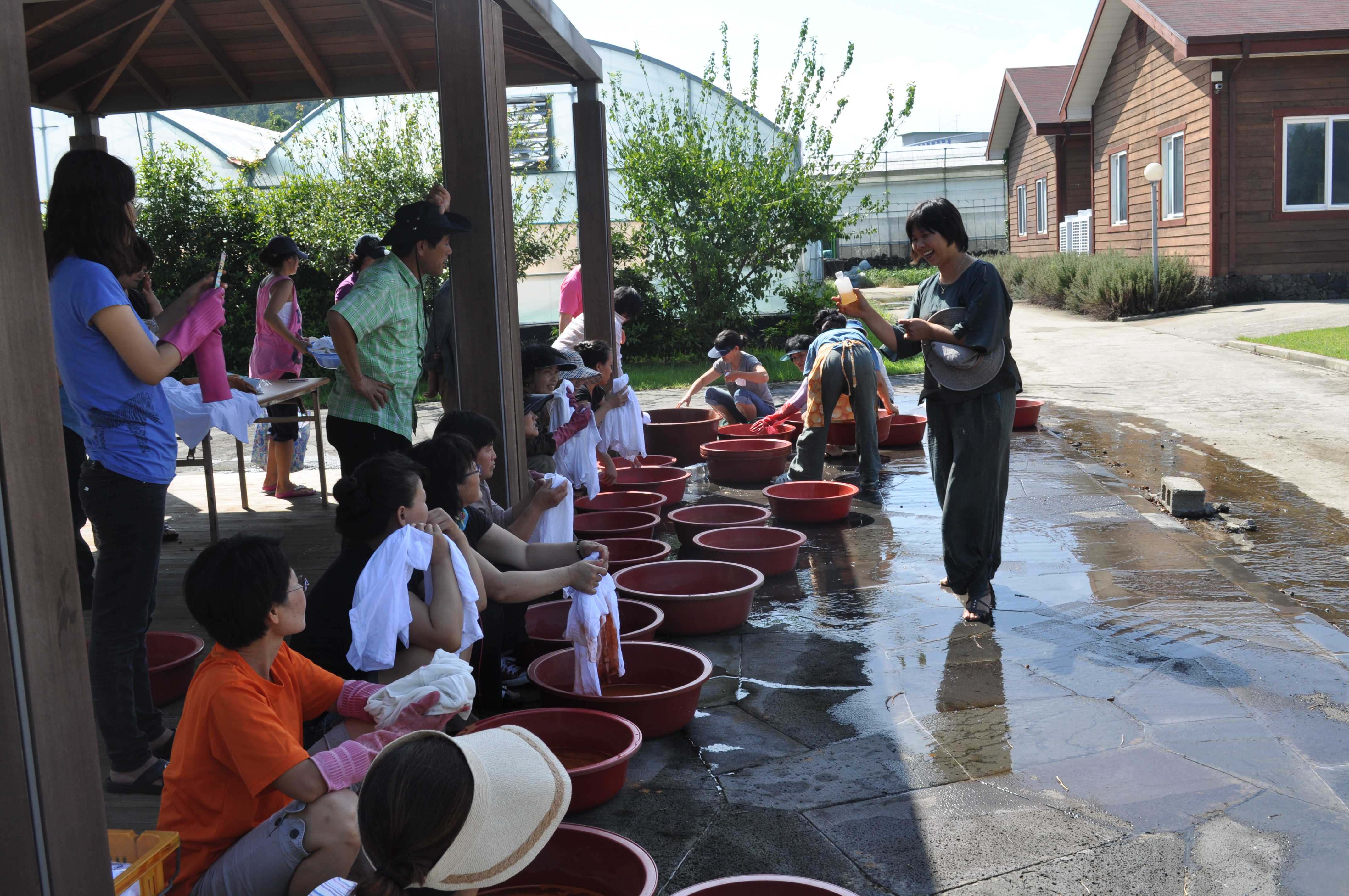 천연염색 기술교육(4회차, 황토염색)